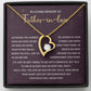 Loss of Father-in-Law Necklace with Message Card