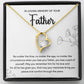 Sympathy Gift for Loss of Father Heart Necklace with Message Card