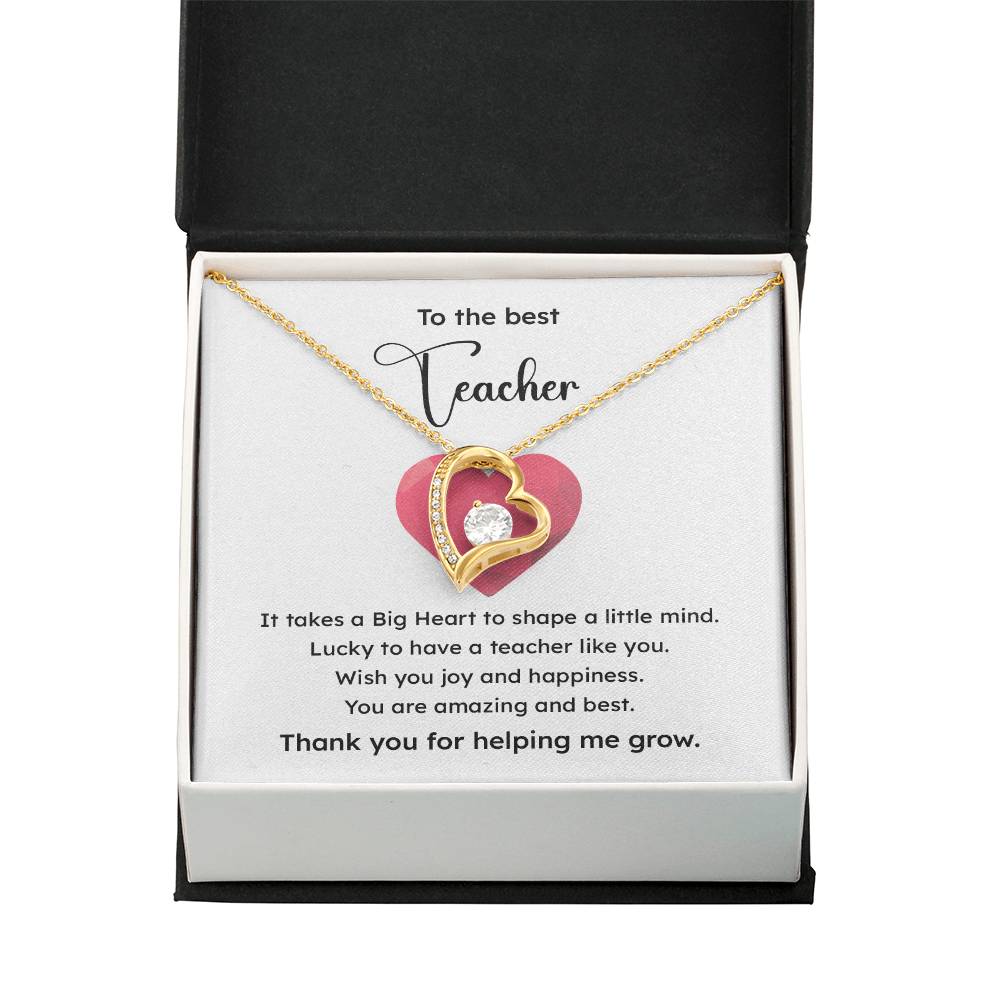 To The Best Teacher Best Teacher Gift Teacher Appreciation Necklace Lucky To Have You Necklace Unique Gift For A Great Teacher Emotional Connection Necklace Supportive Gift For Teachers You Are The Best Necklace