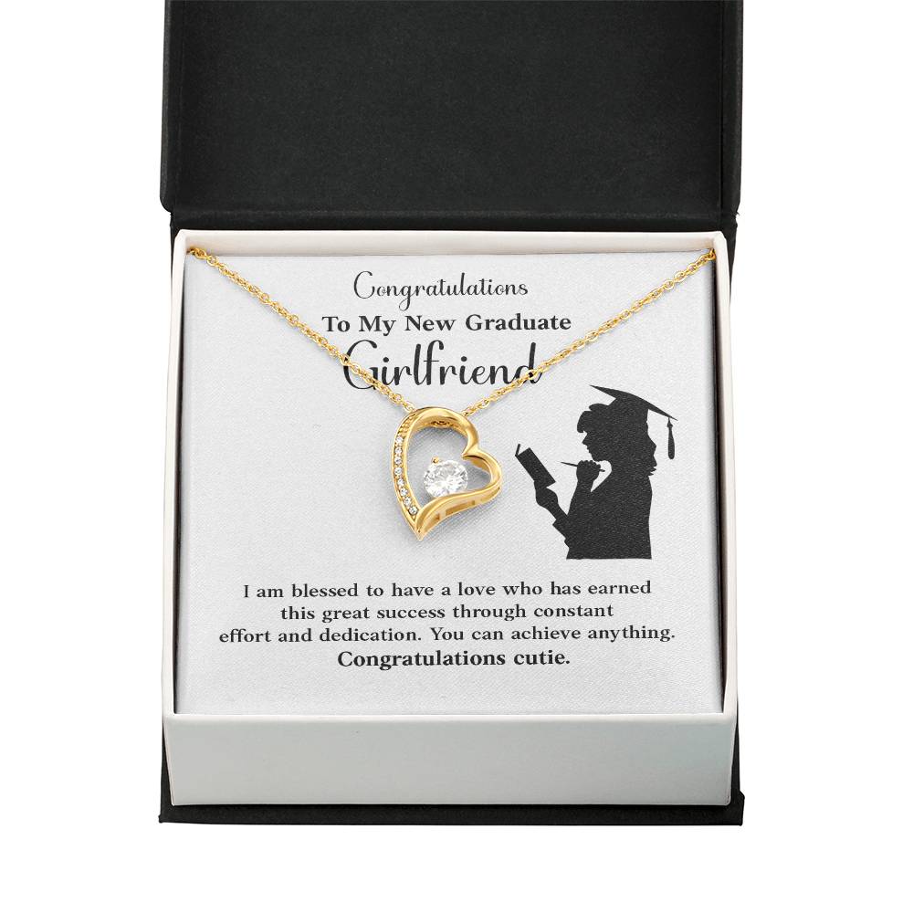 Congratulations To My New Graduate Girlfriend Necklace Necklace For Next Chapter Necklace For Girlfriend’s Potential Proud Partner Graduation Gift Sentimental Gift For New Graduate Gift For Girlfriend’s Graduation Graduate Girlfriend Necklace Gift