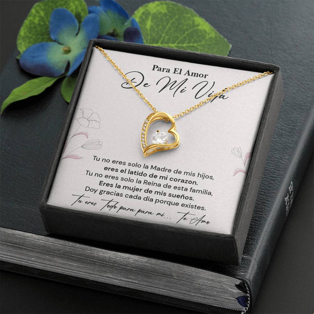 Collar Para El Amor De Mi Vida Regalo Romántico Para Esposa Latido De Mi Corazón Reina De La Familia Joyería Sentimental Para Esposa Collar Con Frase De Amor Regalo Romántico Para Mujer Especial Collar Con Mensaje De Amor Infinito