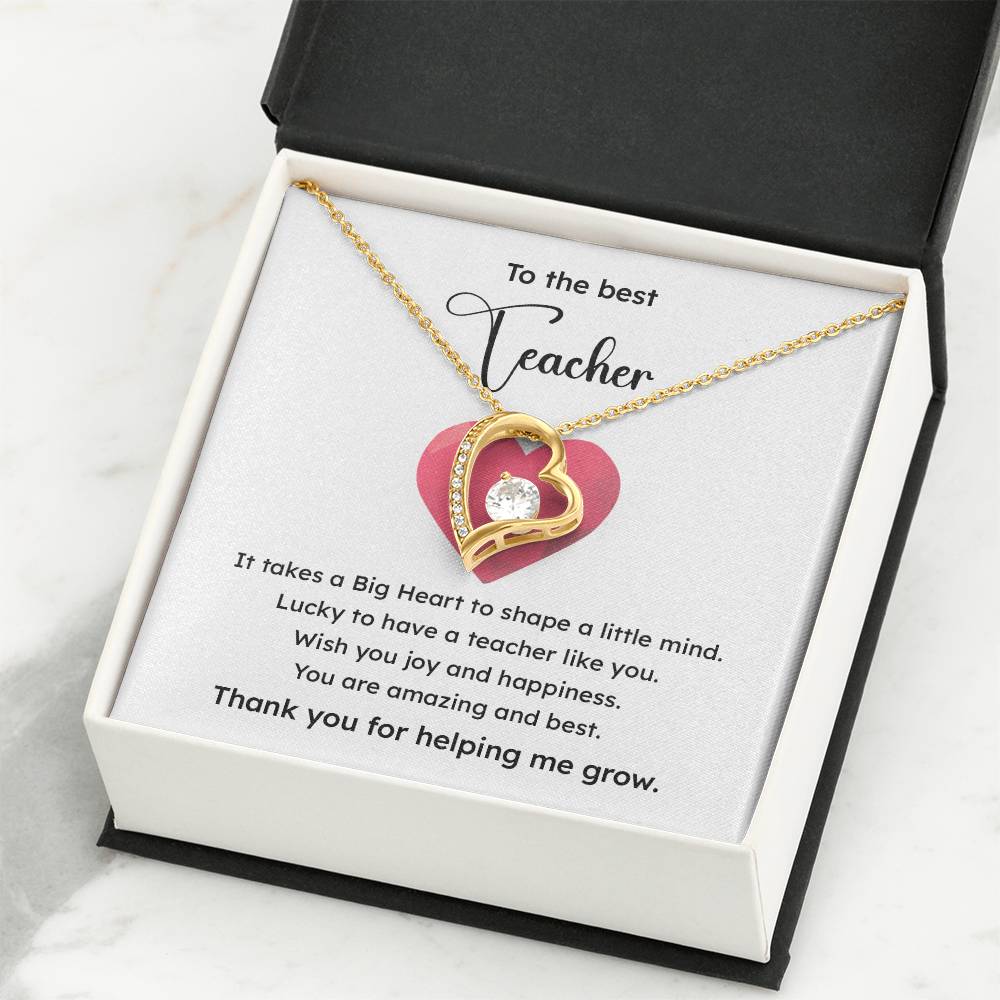 To The Best Teacher Best Teacher Gift Teacher Appreciation Necklace Lucky To Have You Necklace Unique Gift For A Great Teacher Emotional Connection Necklace Supportive Gift For Teachers You Are The Best Necklace