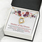 Mother of Groom Gift Necklace with Message Card