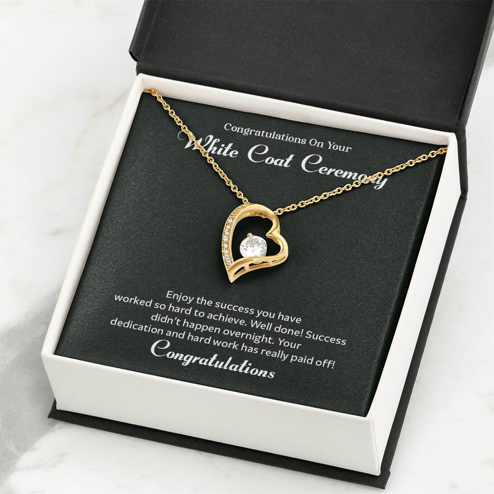 Congratulations On Your White Coat Ceremony Congratulations Necklace Inspirational Jewelry Gift Meaningful Gift For Graduates Proud Of Your Journey Necklace Celebrate Your Success Necklace Emotional Connection Necklace Jewelry For Inspiring Confidence