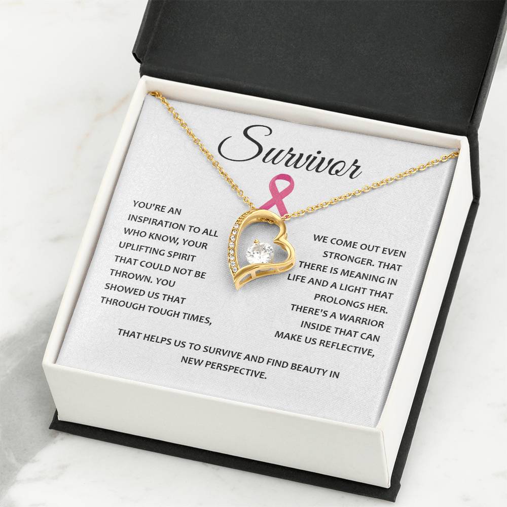 You're A Survivor Survivor Necklace Uplifting Spirit Necklace Meaningful Gift Supportive Gift For Fighters Motivational Jewelry Never Give Up Necklace Cancer Survivor Jewelry Breast Cancer Necklace For Soulmate Stronger Necklace