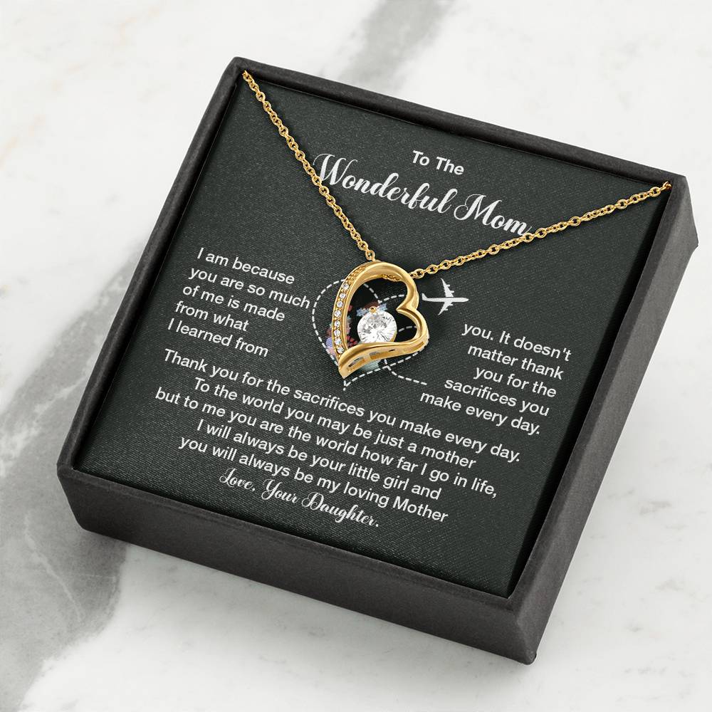 To The Wonderful Mom, Elegant Jewelry For A Mother’s Day Gift Thoughtful Necklace Sweet Gift For A Special Woman Loving Pendant Elegant Pendant For A Mother’s Bond Heartfelt Necklace For Family Bond Beautiful Necklace For A Special Connection