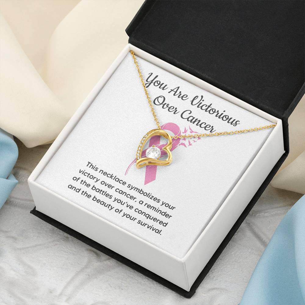 You Are Victorious Over Cancer This necklace.