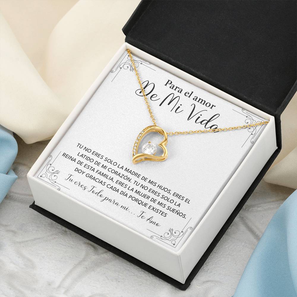 Collar Para El Amor De Mi Vida Madre De Mis Hijos Regalo Romántico Para Esposa Collar Con Frase De Amor Regalo Especial Para Mi Reina Joyería Romántica Para Esposa Regalo De Amor Infinito Regalo De Aniversario Para Mi Esposa Collar De Amor Para Mi Pareja