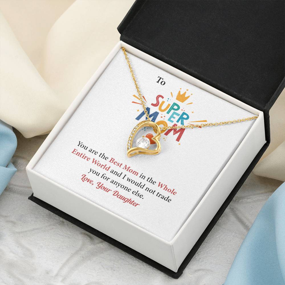 To Super Mom Thoughtful Gift For A Loving Mom Elegant Jewelry Sentimental Pendant Beautiful Necklace For A Special Connection Loving Pendant Special Necklace Thank You Pendant For A Super Mom Sentimental Jewelry