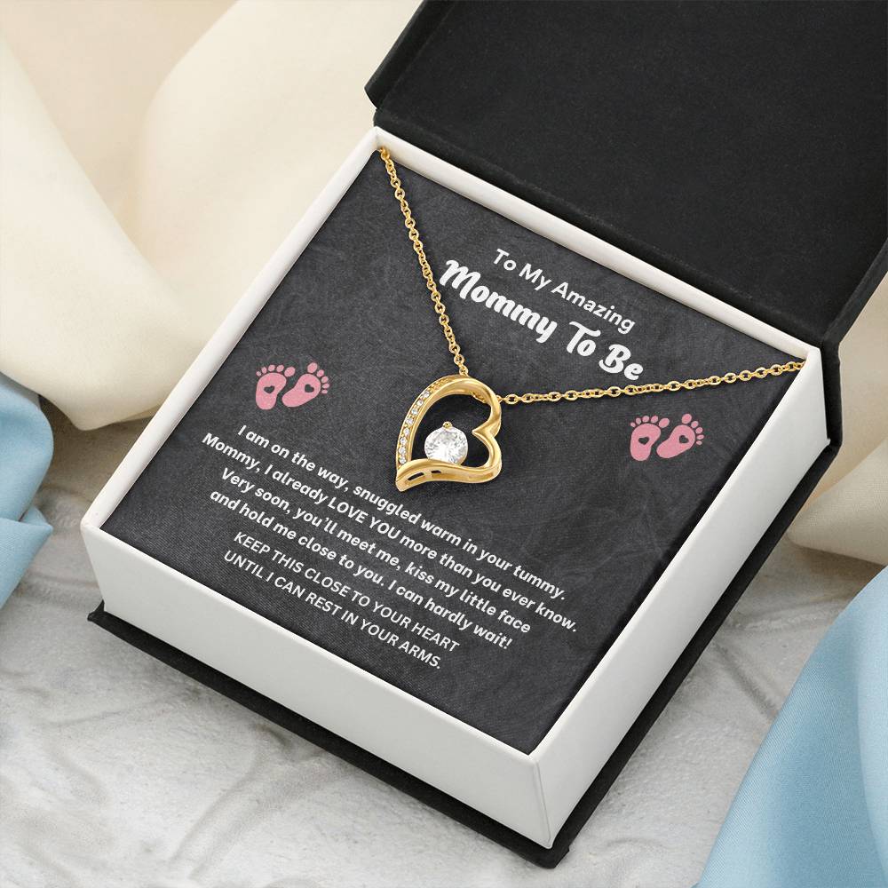 Mommy to Be Necklace Gift – Pregnancy Gift Box Jewelry