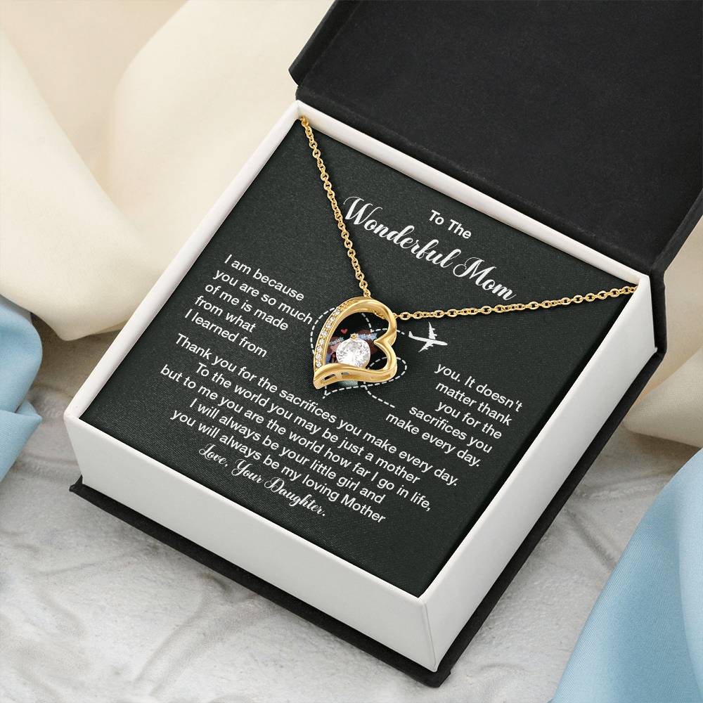 To The Wonderful Mom, Elegant Jewelry For A Mother’s Day Gift Thoughtful Necklace Sweet Gift For A Special Woman Loving Pendant Elegant Pendant For A Mother’s Bond Heartfelt Necklace For Family Bond Beautiful Necklace For A Special Connection