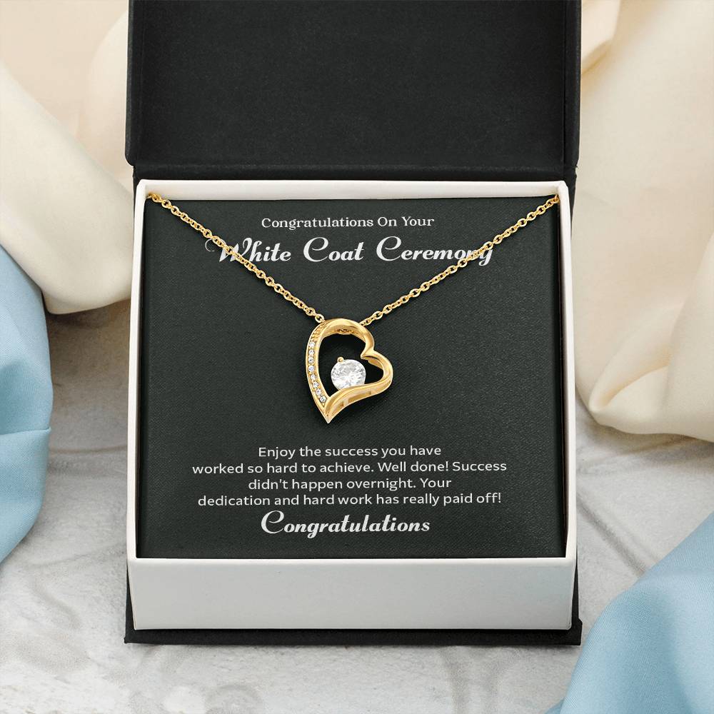 Congratulations On Your White Coat Ceremony Congratulations Necklace Inspirational Jewelry Gift Meaningful Gift For Graduates Proud Of Your Journey Necklace Celebrate Your Success Necklace Emotional Connection Necklace Jewelry For Inspiring Confidence