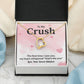 Crush Necklace Gift From Secret Admirer With Message Card