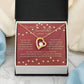 Romantic Necklace Gift for Partner – Message Card & Box