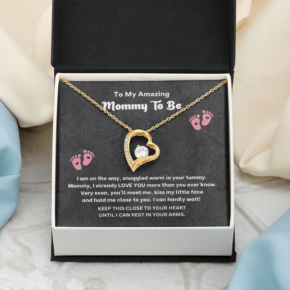 Mommy to Be Necklace Gift – Pregnancy Gift Box Jewelry