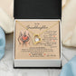 Granddaughter Necklace from Grandpa with Message Card