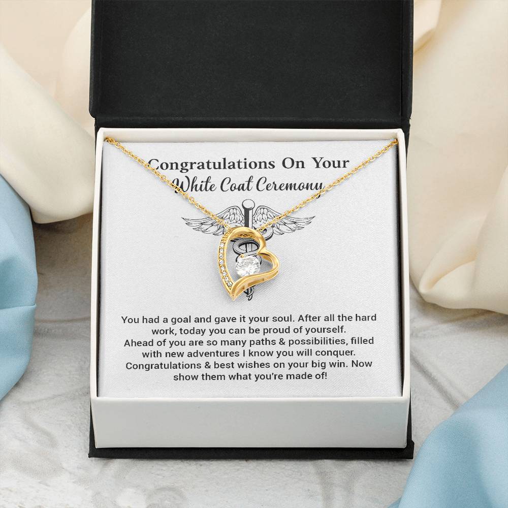 Congratulations On Your White Coat Ceremony Congratulations Necklace Inspirational Jewelry Gift Meaningful Gift For Graduates New Adventures Necklace Motivational Jewelry Personal Growth Jewelry Best Wishes Necklace