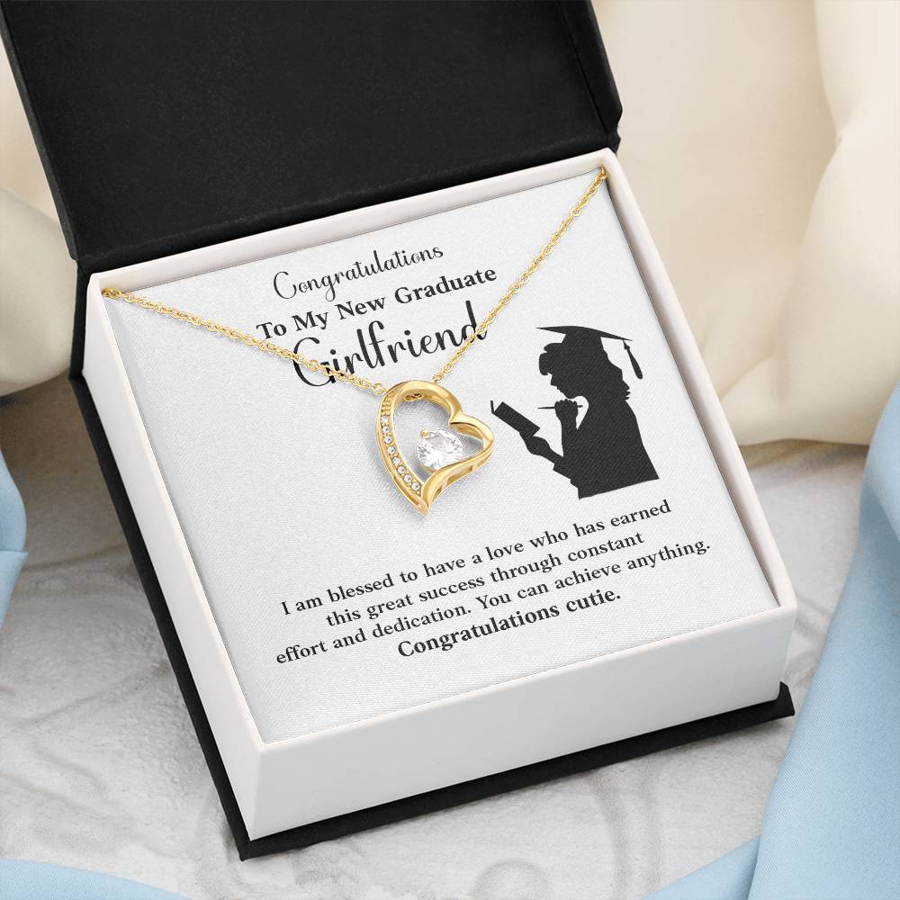 Congratulations To My New Graduate Girlfriend Necklace Necklace For Next Chapter Necklace For Girlfriend’s Potential Proud Partner Graduation Gift Sentimental Gift For New Graduate Gift For Girlfriend’s Graduation Graduate Girlfriend Necklace Gift