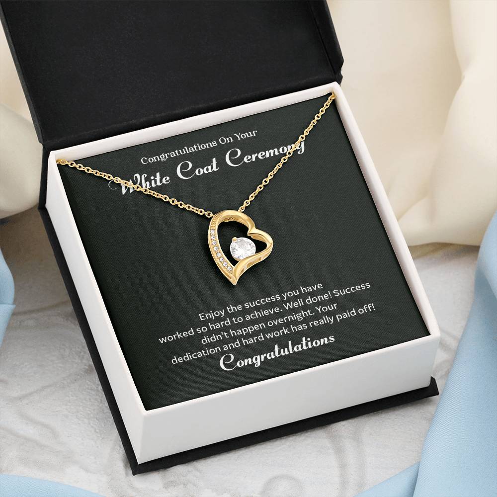 Congratulations On Your White Coat Ceremony Congratulations Necklace Inspirational Jewelry Gift Meaningful Gift For Graduates Proud Of Your Journey Necklace Celebrate Your Success Necklace Emotional Connection Necklace Jewelry For Inspiring Confidence