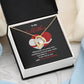 Mother Necklace Gift with Hug Message Card