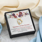 Mother of Groom Gift Necklace with Message Card