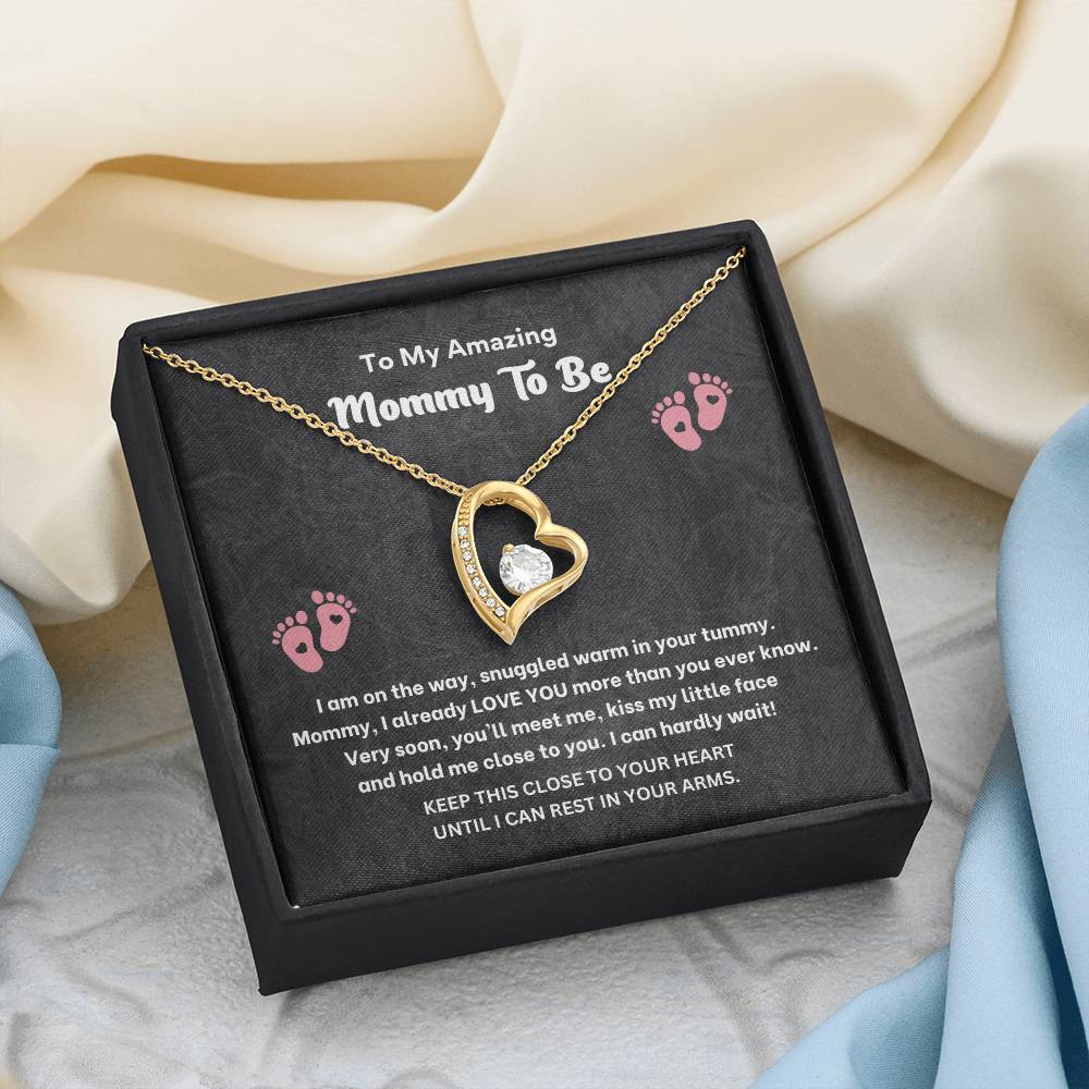 Mommy to Be Necklace Gift – Pregnancy Gift Box Jewelry