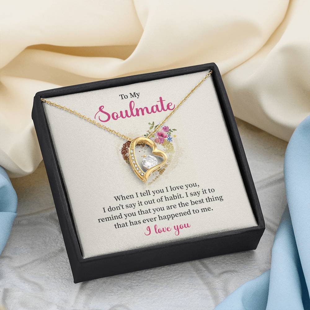 Soulmate Necklace for Her – I Love You Gift Box