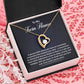 Twin Flame Heart Necklace With Meaningful Message Card