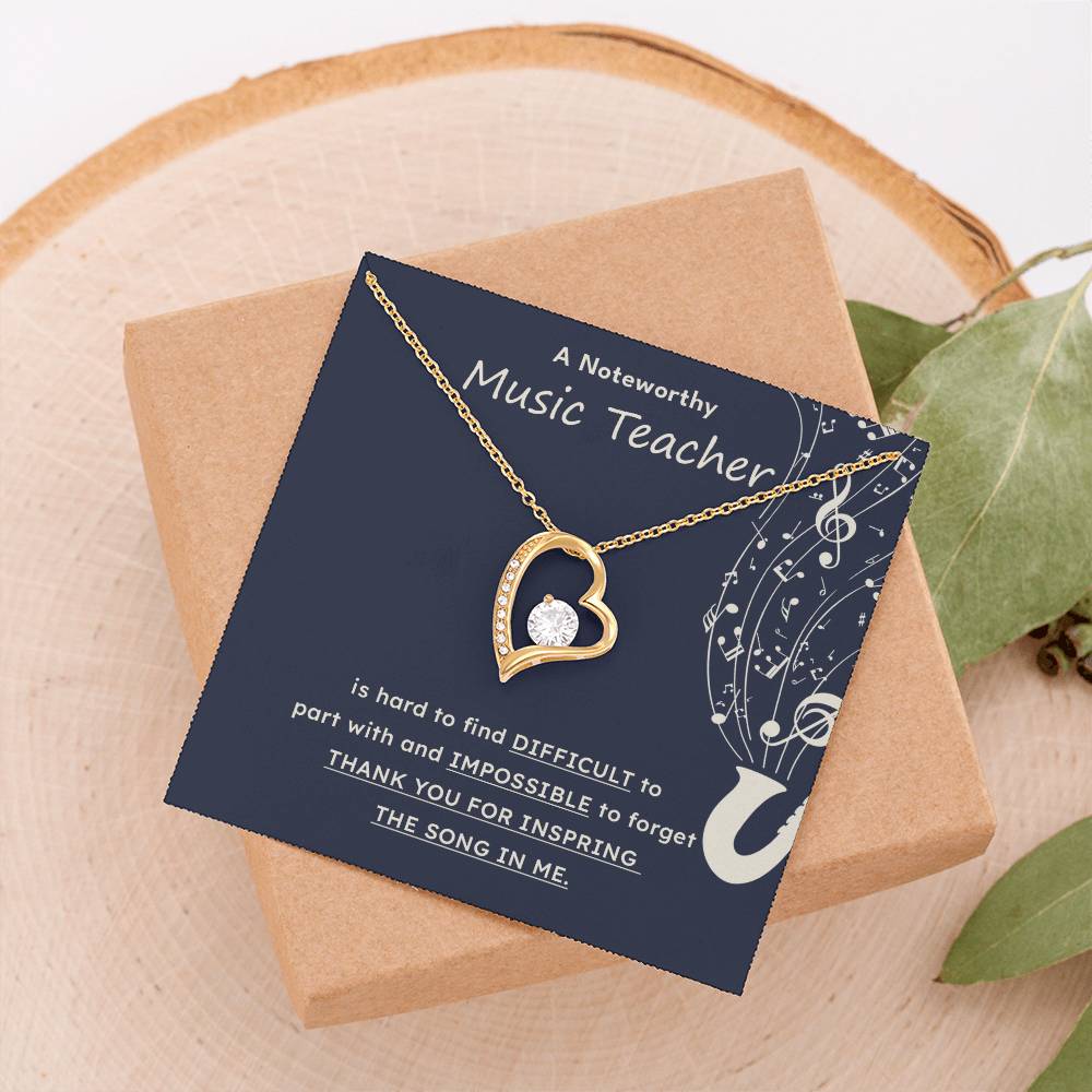 A Noteworthy Music Teacher Artistic Expression Jewelry Melodic Journey Necklace Passion For Music Necklace Soulful Artistry Jewelry Musical Journey Gift Creative Flow Necklace Inspiring Art Jewelry Imaginative Sound Jewelry Cultural Expression Necklace