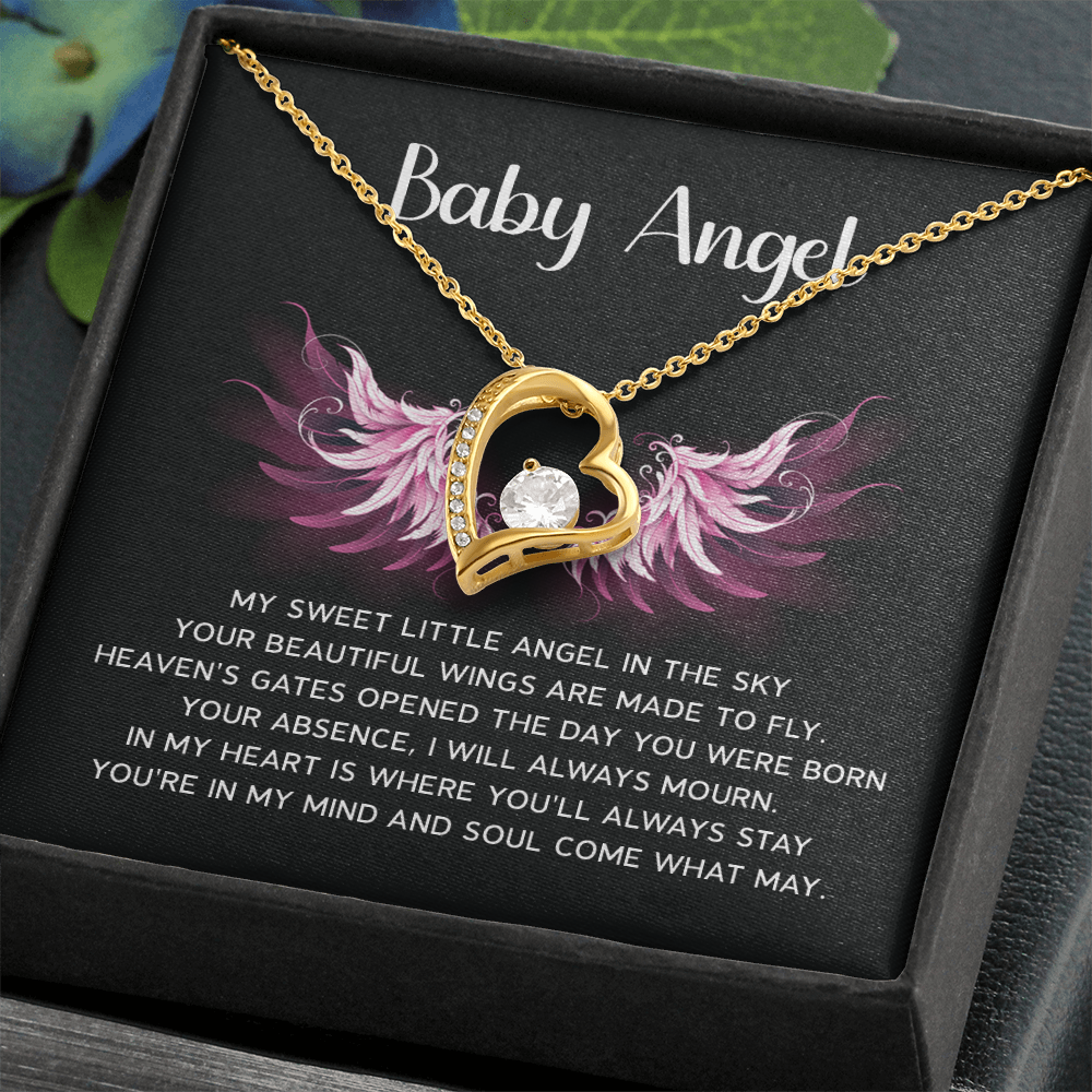 Baby Angel Miscarriage Memorial Necklace For Wife
