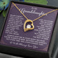 Granddaughter Necklace Gift With Inspiring Card