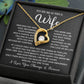 To My Beautiful Wife Necklace – 'meeting You Was Fate' Sentimental Jewelry Gift For Wife From Husband, Romantic Message 'you Are The Love Of My Life' Forever Love Keepsake