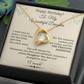 Daughter Birthday Necklace Gift from Dad Message Box