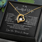 Beautiful Wife Heart Necklace with Message Card