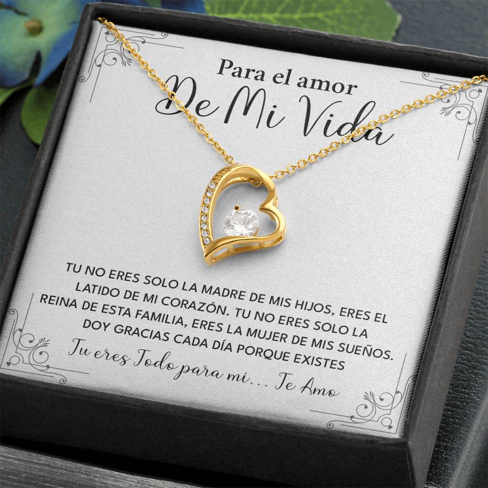 Collar Para El Amor De Mi Vida Madre De Mis Hijos Regalo Romántico Para Esposa Collar Con Frase De Amor Regalo Especial Para Mi Reina Joyería Romántica Para Esposa Regalo De Amor Infinito Regalo De Aniversario Para Mi Esposa Collar De Amor Para Mi Pareja