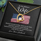 Military Wife Appreciation Gift with Message Card
