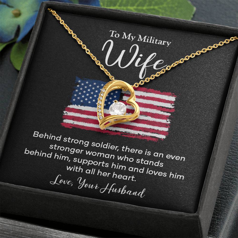 Military Wife Appreciation Gift with Message Card