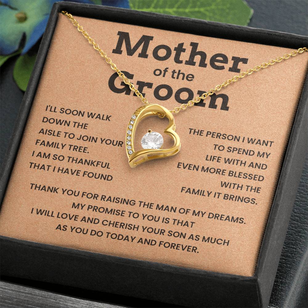 Bride to Groom’s Mom Wedding Gift Necklace