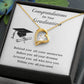 Graduation Necklace Gift for Her with Heart Pendant