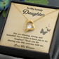 Daughter Necklace Gift Strong, Beautiful & Loved