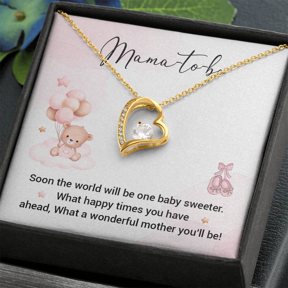 Mama-to-Be Necklace Gift – Cute Baby Shower Box