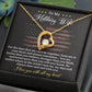 Military Wife Necklace - Braver, Stronger, Loved Forever, A Heartfelt Gift Of Love Across Distance - From Your Heartfelt Husband