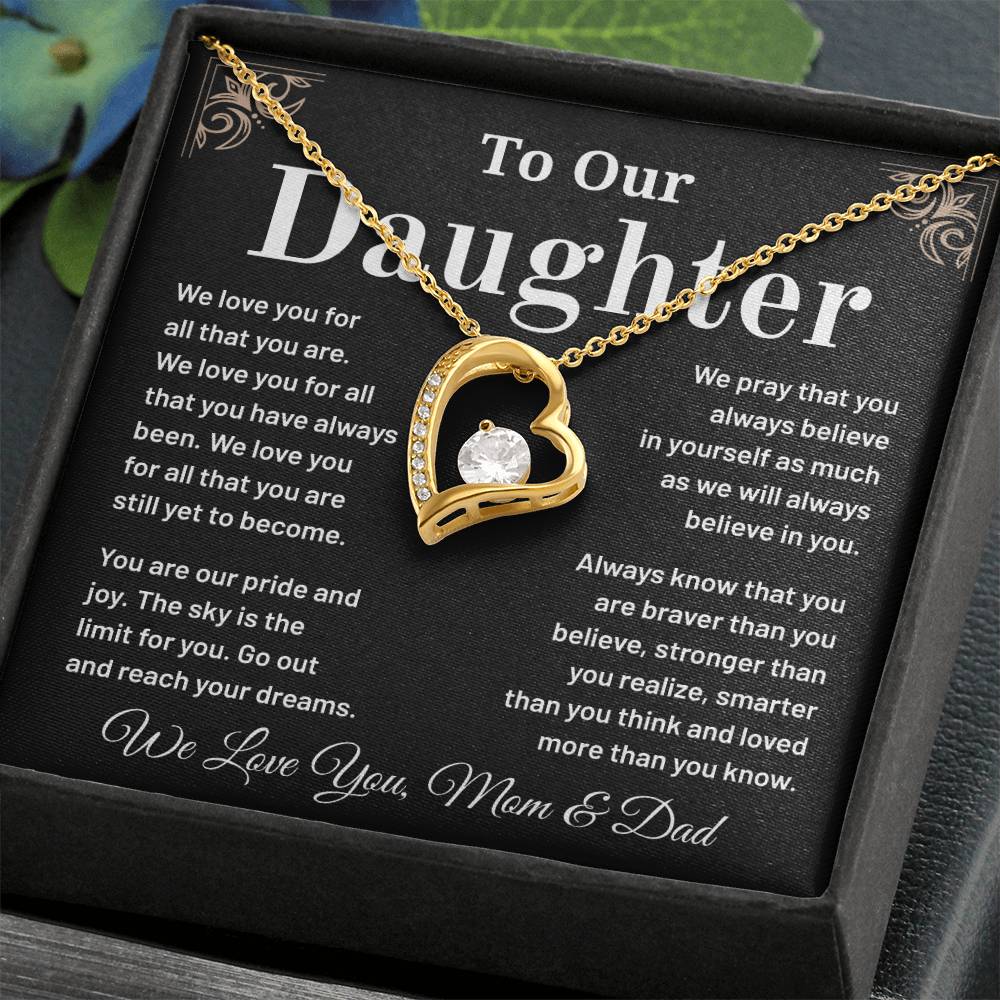 To Our Daughter: A Heartfelt Necklace Gift To Inspire And Celebrate Your Strength, Love, And Dreams