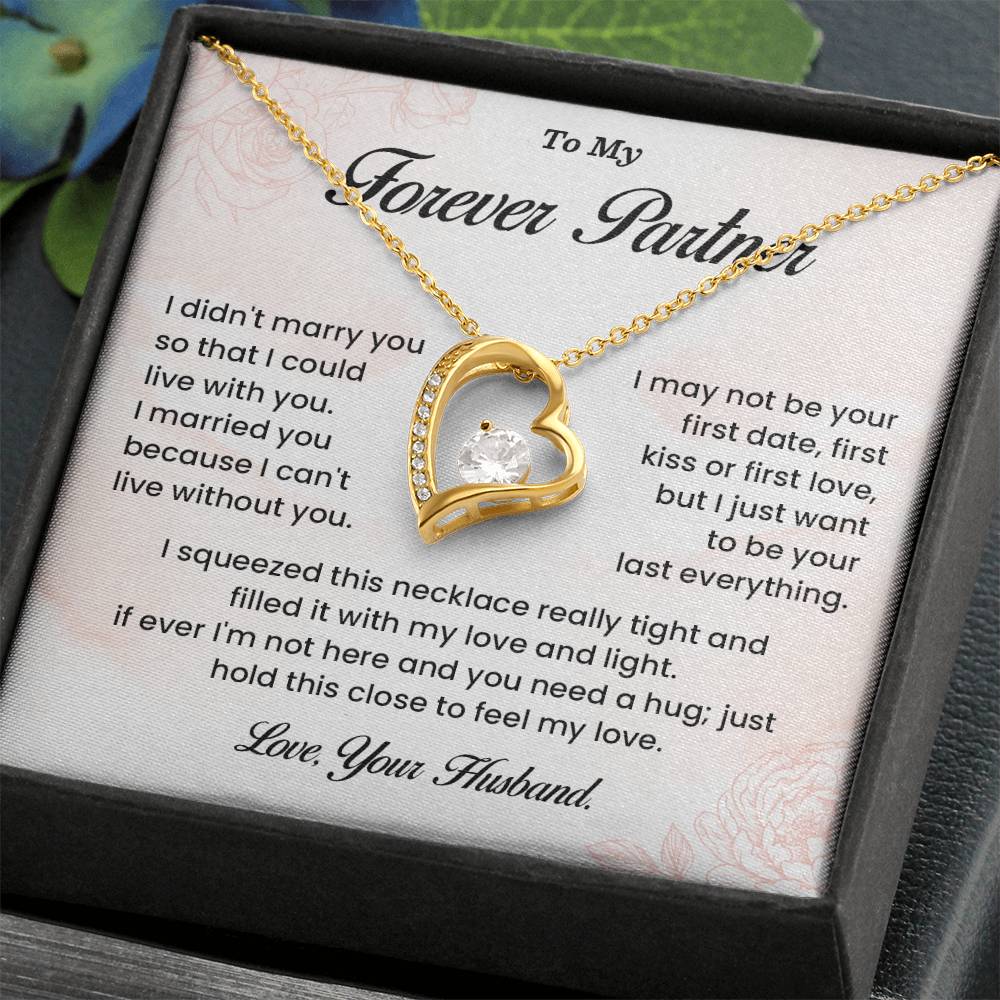 Forever Partner Necklace Gift from Husband – Gift Box