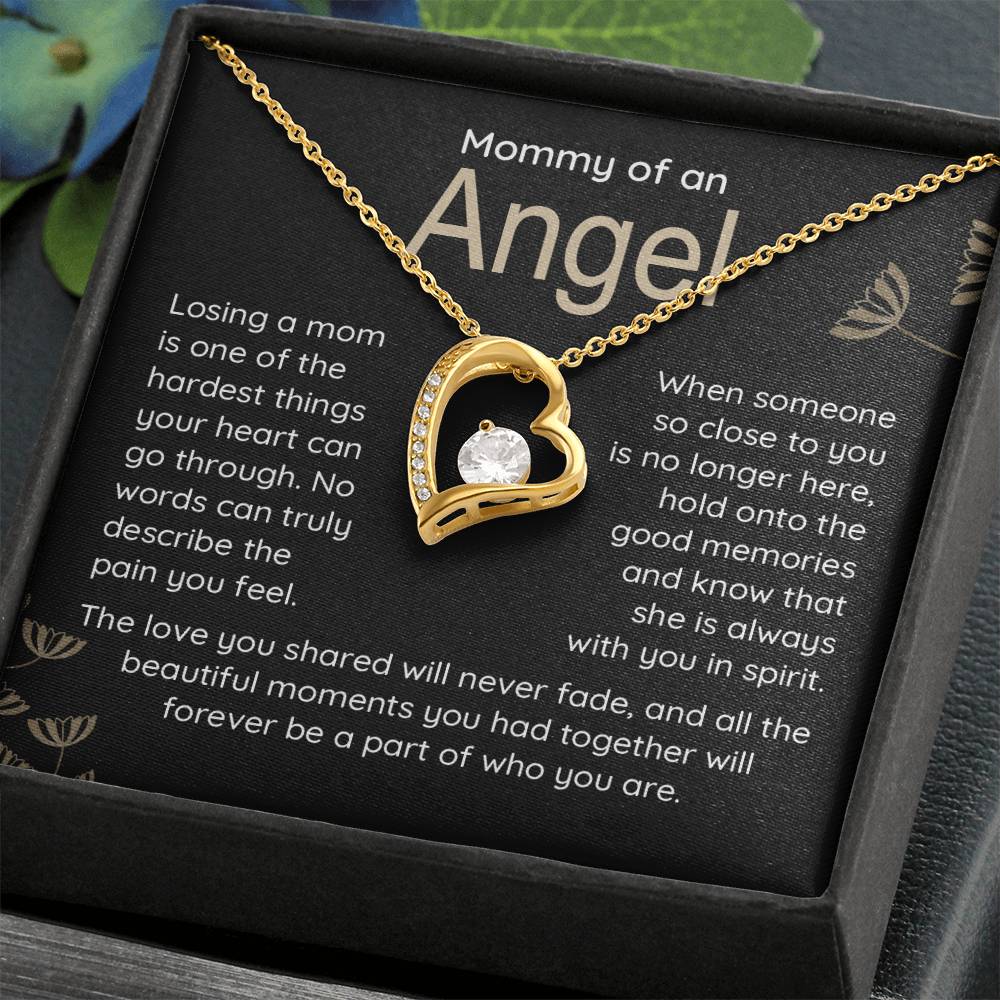 Mommy Of An Angel Necklace – Heartfelt Memorial Jewelry Gift, Always With You In Spirit, Sentimental Keepsake For Love And Treasured Memories