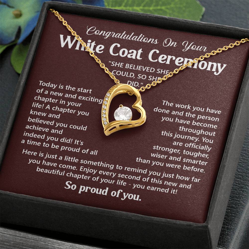 Congratulations On Your White Coat Ceremony You Can Conquer Necklace You Are Amazing Necklace Personal Development Jewelry Motivational Jewelry Gift From Dad Meaningful Gift For Graduates New Chapter Necklace Congratulations Necklace