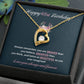 61st Birthday Necklace Gift for Her – Heart Pendant with Message Card