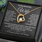 Gift for Wife from Husband Forever Love Heart Necklace with Message Card