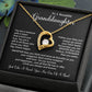 Granddaughter Necklace Gift – One of a Kind Heartfelt Message