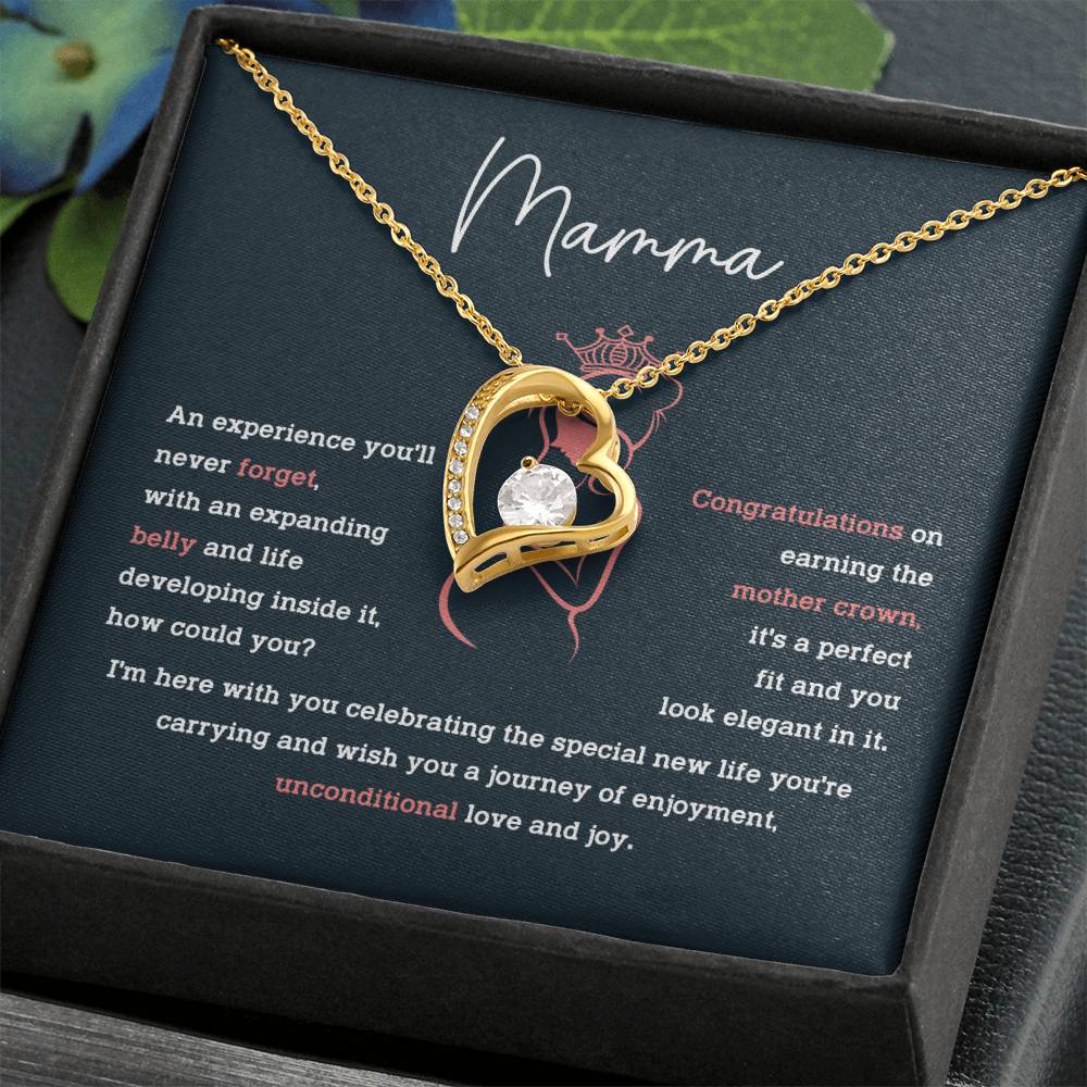 Mamma Necklace – Pregnancy Gift for Mom with Sentimental Message